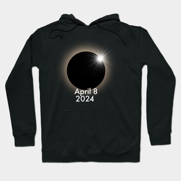 April 8 2024 eclipse design Hoodie by Apparels2022